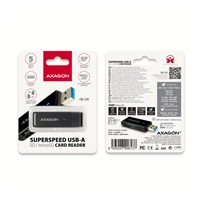 AXAGON CRE-S2N, USB-A 3.2 Gen 1 - SUPERSPEED čtečka karet, 2-slot & lun SD/microSD, podpora UHS-I