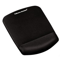 Podložka pod myš a zápěstí Fellowes PlushTouch černá