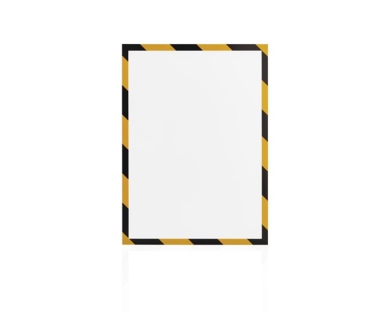 Magnetický rámeček Magnetofix A4 bezpečnostní žluto-černá (5ks)