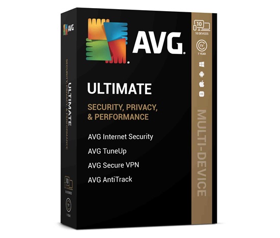 _Nová AVG Ultimate (Multi-Device, max. 10 připojených PC ) na 1 rok