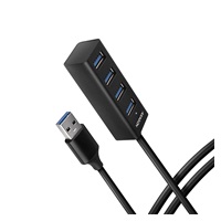 AXAGON HUE-M1AL, 4x USB 3.2 Gen 1 MINI hub, kovový, kabel USB-A 1.2m