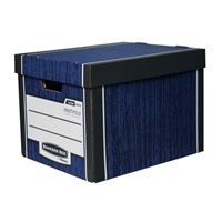 Archivační kontejner Fellowes Bankers Box Woodgrain modrá (2ks)