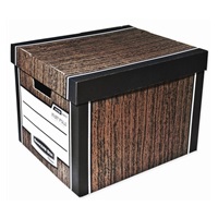 Archivační kontejner Fellowes Bankers Box Woodgrain hnědá (2ks)