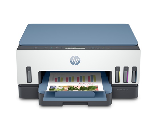 HP All-in-One Ink Smart Tank 725 (A4, 15/9 ppm, USB, Wi-Fi, Print, Scan, Copy, duplex)