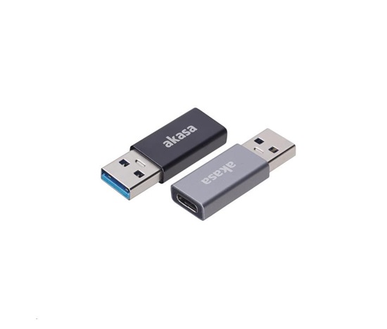AKASA adaptér USB3.1 Gen2 Type-C na Type-A (F/M), 2ks v balení