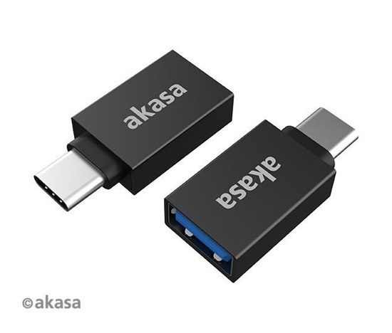 AKASA adaptér USB3.1 Gen2 Type-A na Type-C (F/M), 2ks v balení