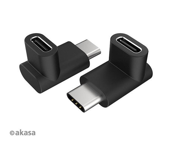 AKASA adaptér USB3.1 Gen2 Type-C na Type-C, 2ks v balení