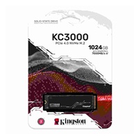 Kingston SSD 1TB (1024GB) KC3000 M.2 2280 NVMe™ PCIe Gen 4 (R 7000MB/s; W 6000MB/s)