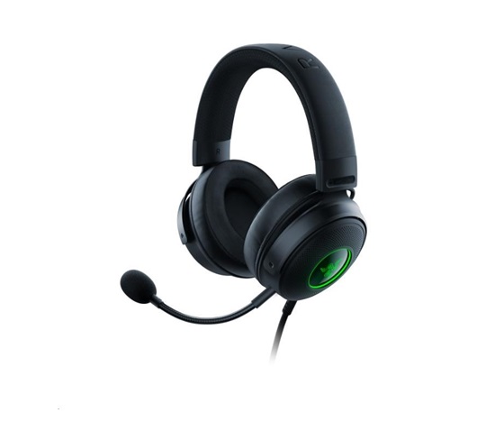 RAZER sluchátka Kraken V3 Hypersense, USB, černá