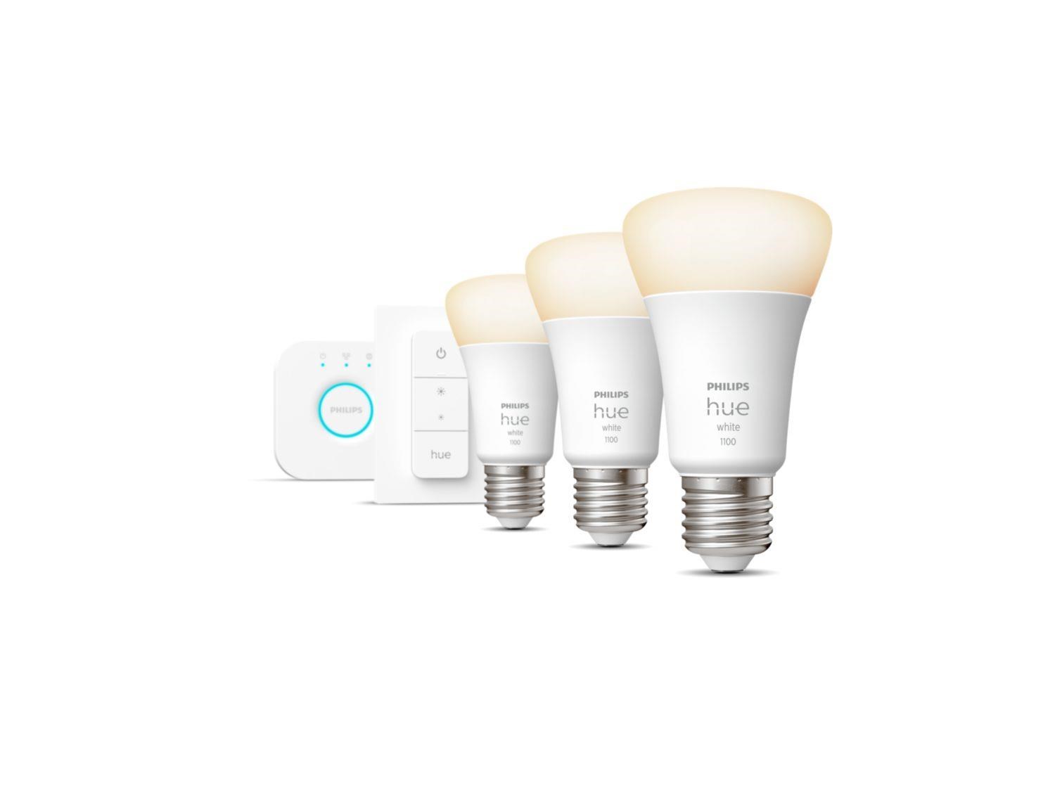 PHILIPS Hue White 9.5W 1100 E27 starter kit