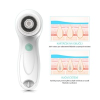 TOUCHBeauty 0759A Čisticí kartáč na pleť 3v1 růžový