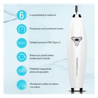 TOUCHBeauty 1733 Bruska na manikúru a pedikúru 6v1