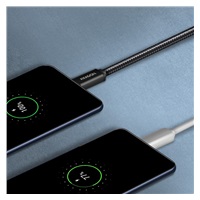 AXAGON BUMM-AM15AB, HQ kabel Micro USB <-> USB-A, 1.5m, USB 2.0, 2.4A, ALU, oplet, černý