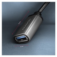 AXAGON RUCM-AFAC, kabelová redukce USB-C (M) <-> USB-A (F), 20cm, USB 3.2 Gen 1, 3A, ALU