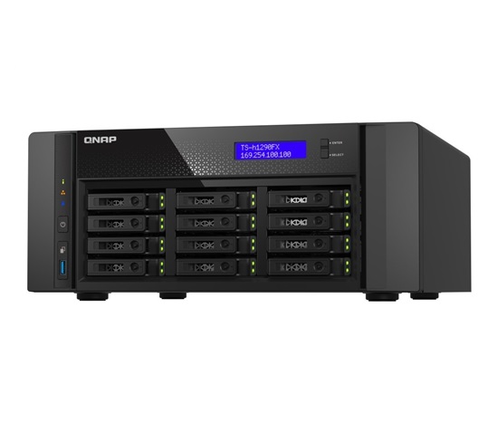 QNAP TS-h1290FX-7302P-128G (16C/EPYC7302P/3,3GHz/128GBRAM/12xU.2/2x2,5GbE/2xSFP28/3xUSB3.2/4xPCIe)