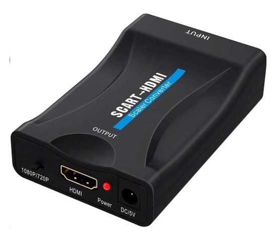 PREMIUMCORD Převodník SCART na HDMI 1080P s napájecím zdrojem 230V