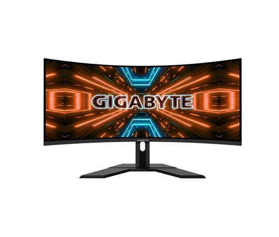 GIGABYTE LCD - 34" Gaming monitor G34WQC A, Prohnutý VA 1500R, 3440 x 1440  WQHD 21:9, 144Hz, 4000:1, 350cd/m2, 1ms, 2xH
