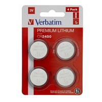VERBATIM Lithium baterie CR2450 3V 4 Pack