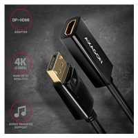 AXAGON RVD-HI14N, DisplayPort -> HDMI 1.4 redukce / adaptér, 4K/30Hz