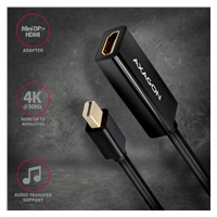 AXAGON RVDM-HI14N, Mini DisplayPort -> HDMI 1.4 redukce / adaptér, 4K/30Hz