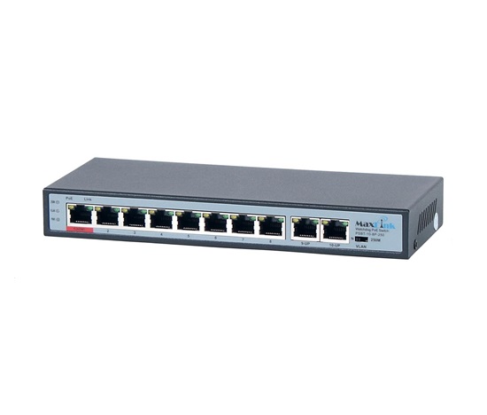 MaxLink PoE switch PSBT-10-8P-250