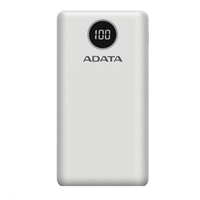 ADATA PowerBank P20000QCD - externí baterie pro mobil/tablet 20000mAh, 2,1A, bílá (74Wh)