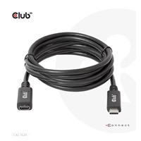 Club3D Prodlužovací kabel USB-C, 5Gbps 60W(20V/3A), 4K 60Hz (M/F), 2m