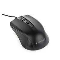 GEMBIRD myš MUS-4B-01, drátová, optická, 1200 dpi, USB, černá