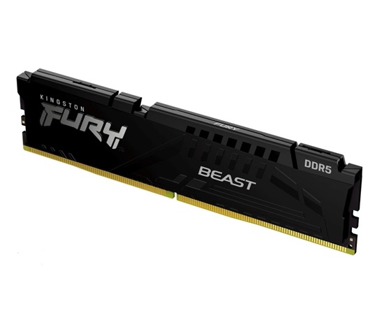 KINGSTON DIMM DDR5 16GB 6000MT/s CL40 FURY Beast Černá