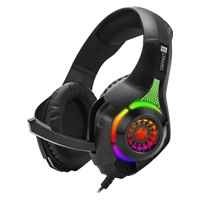 CONNECT IT BIOHAZARD herní sluchátka s mikrofonem, 1xJack+USB, černá