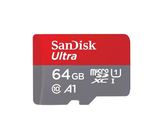 SanDisk MicroSDXC karta 64GB Ultra (120MB/s, A1 Class 10 UHS-I ) + adaptér