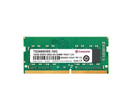 TRANSCEND SODIMM DDR4 16GB 2666MHz 1Rx8 2Gx8 CL19 1.2V