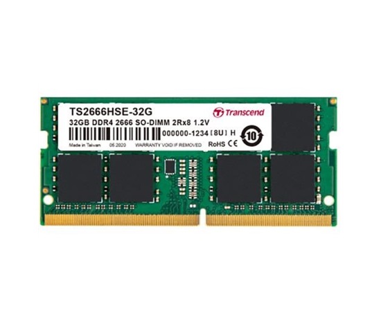 TRANSCEND SODIMM DDR4 32GB 2666MHz 2Rx8 2Gx8 CL19 1.2V