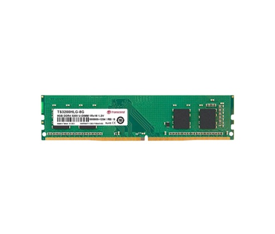 TRANSCEND DIMM DDR4 8GB 3200MHz 1Rx16 1Gx16 CL22 1.2V