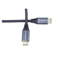 PREMIUMCORD Kabel HDMI 2.1 High Speed + Ethernet kabel 8K@60Hz, zlacené konektory, 0,5m