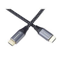 PREMIUMCORD Kabel HDMI 2.1 High Speed + Ethernet kabel 8K@60Hz, zlacené konektory, 0,5m