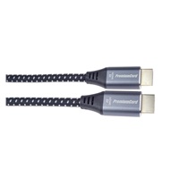 PREMIUMCORD Kabel HDMI 2.1 High Speed + Ethernet kabel 8K@60Hz, zlacené konektory, 1m