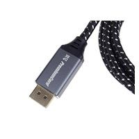 PREMIUMCORD Kabel DisplayPort 1.4 přípojný kabel, kovové a zlacené konektory, 0,5m