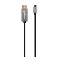 Manhattan kabel USB-C na DisplayPort 1.4, USB-C Male na DisplayPort Male, 3m, černá