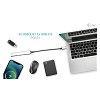 i-tec USB-C Metal HUB 1x USB 3.0 + 3x USB 2.0