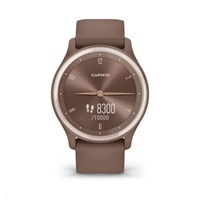 Garmin vívomove Sport pouzdro Ivory, silikonový řemínek Peach Gold
