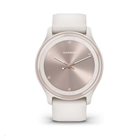 Garmin vívomove Sport pouzdro Ivory, silikonový řemínek Peach Gold