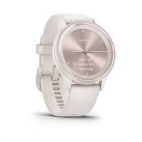 Garmin vívomove Sport pouzdro Ivory, silikonový řemínek Peach Gold