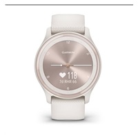 Garmin vívomove Sport pouzdro Ivory, silikonový řemínek Peach Gold