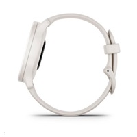 Garmin vívomove Sport pouzdro Ivory, silikonový řemínek Peach Gold