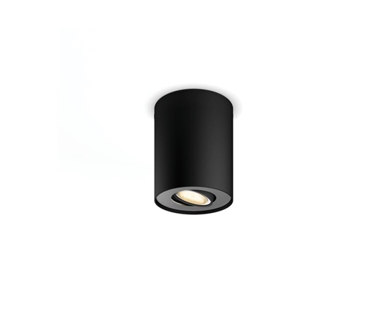 PHILIPS Hue Jednoduché bodové svítidlo Pillar, 1x5W 230V, Černá, rozšířené