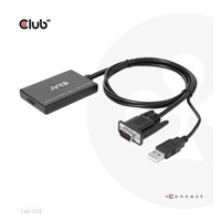 Club3D kabel VGA a USB-A na HDMI s ocáskem, M/F, 0.6m