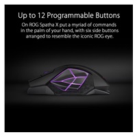 ASUS myš ROG SPATHA X (P707), bezdrátová, černá