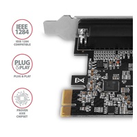 AXAGON PCEA-P1N, PCIe řadič - 1x paralelní port (LPT), vč. LP