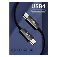 PREMIUMCORD Kabel USB4™ 40Gbps 8K@60Hz Thunderbolt 3, 0,5m